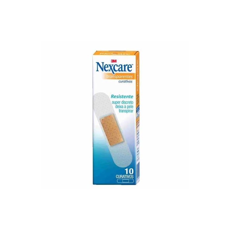 CURATIVOS NEXCARE 3M TRANSPARENTE COM 10 UNIDADES