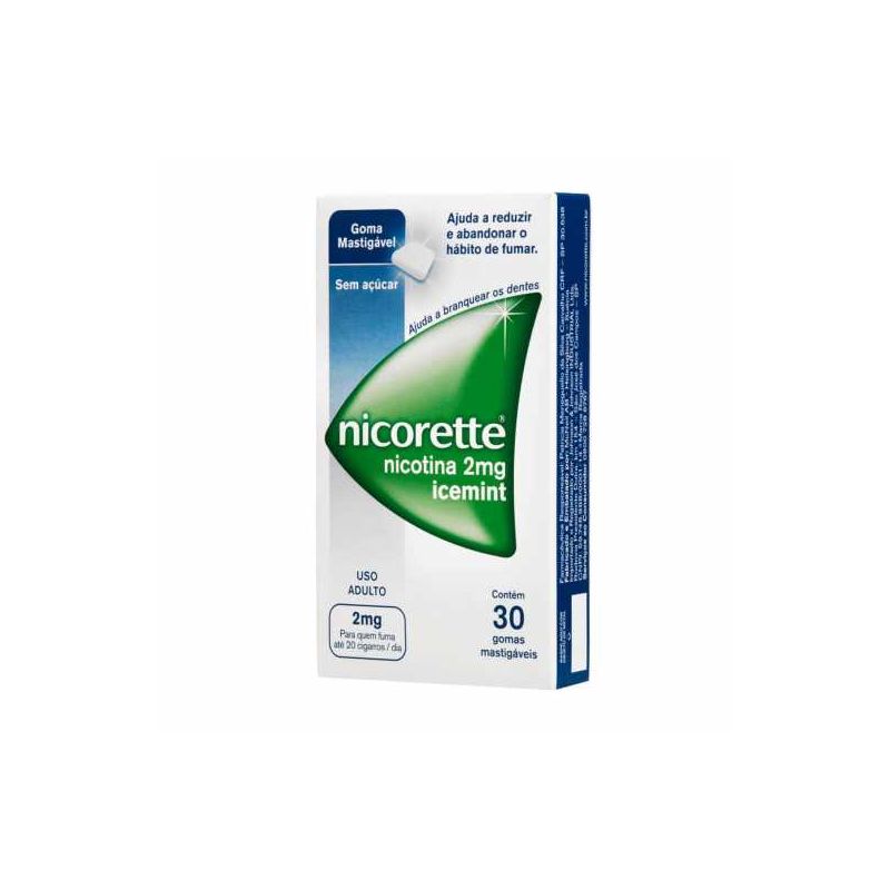 NICORETTE 2MG COM 30 GOMAS ICEMINT