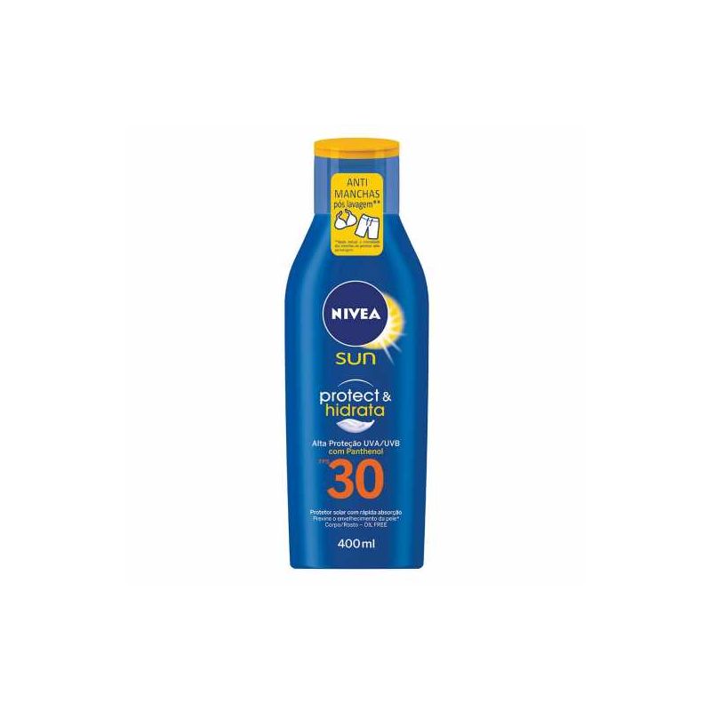 PROTETOR SOLAR NIVEA SUN FPS 30 COM 400ML