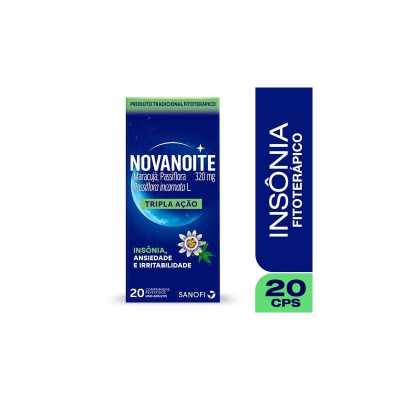 NOVANOITE PASSIFLORA 320MG 20 COMPRIMIDOS 