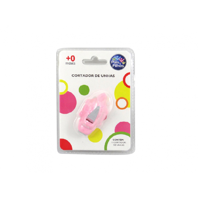 CORTADOR DE UNHA INFANTIL ROSA UNIDADE
