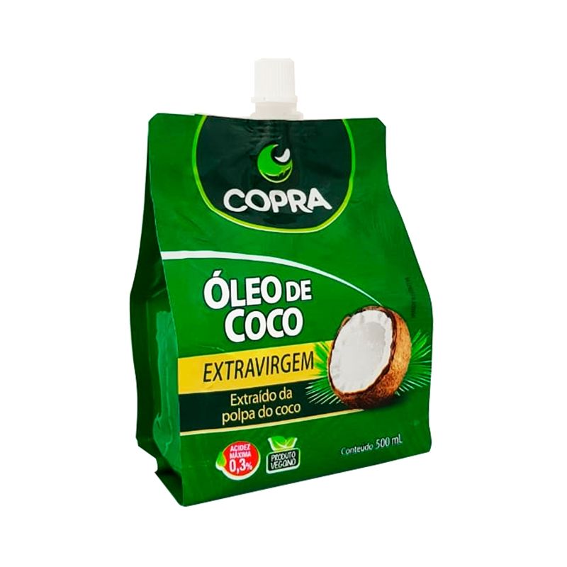 OLEO DE COCO EXTRAVIRGEM POUCH 500ML