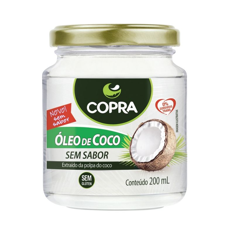 OLEO DE COCO SEM SABOR 200ML