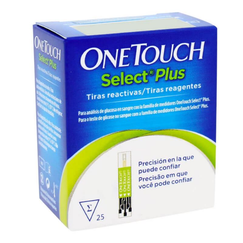 ONETOUCH SELECT PLUS COM 25 TIRAS