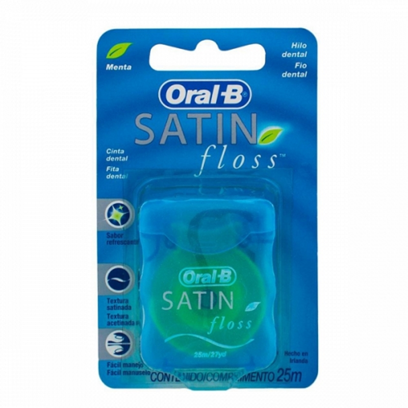 FIO DENTAL ORAL-B SATIN FLOSS 25M