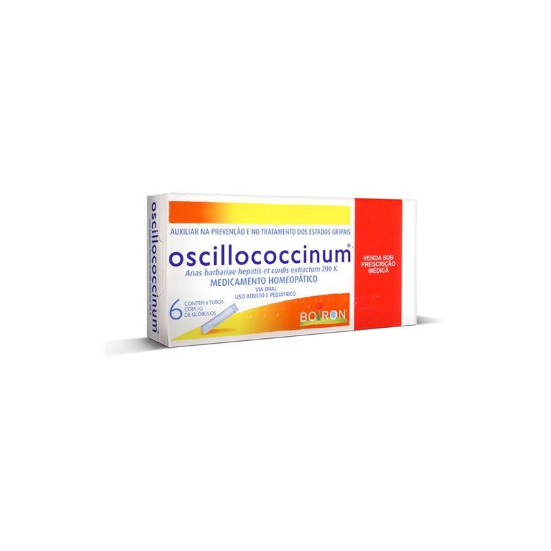 OSCILLOCOCCINUM COM 6 TUBOS DE 1 GRAMA