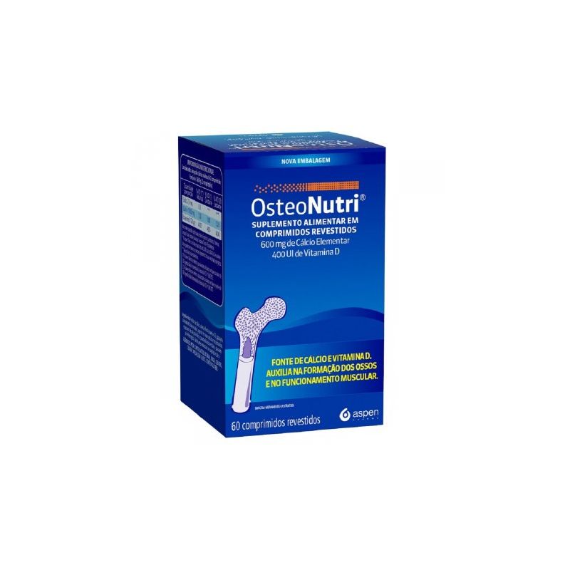 OSTEONUTRI 600MG/400UI COM 60 COMPRIMIDOS