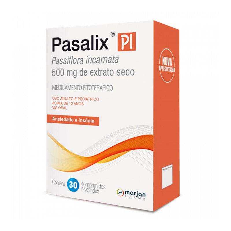 PASALIX PI 500MG COM 30 COMPRIMIDOS
