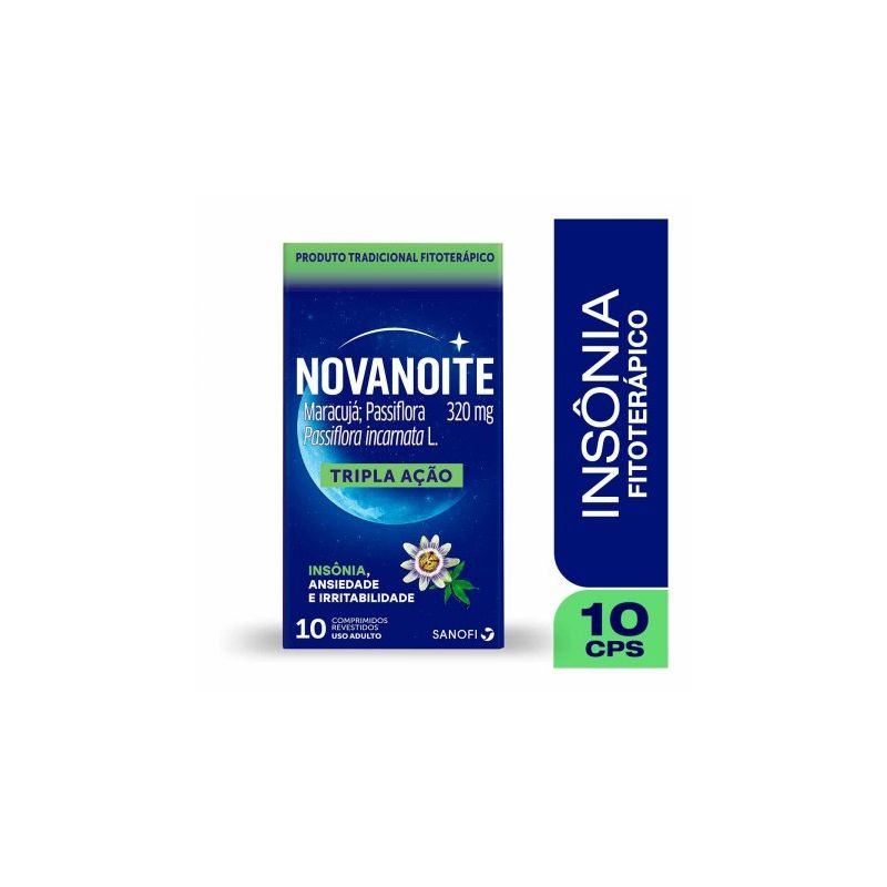 NOVANOITE PASSIFLORA 320MG COM 10 COMPRIMIDOS 
