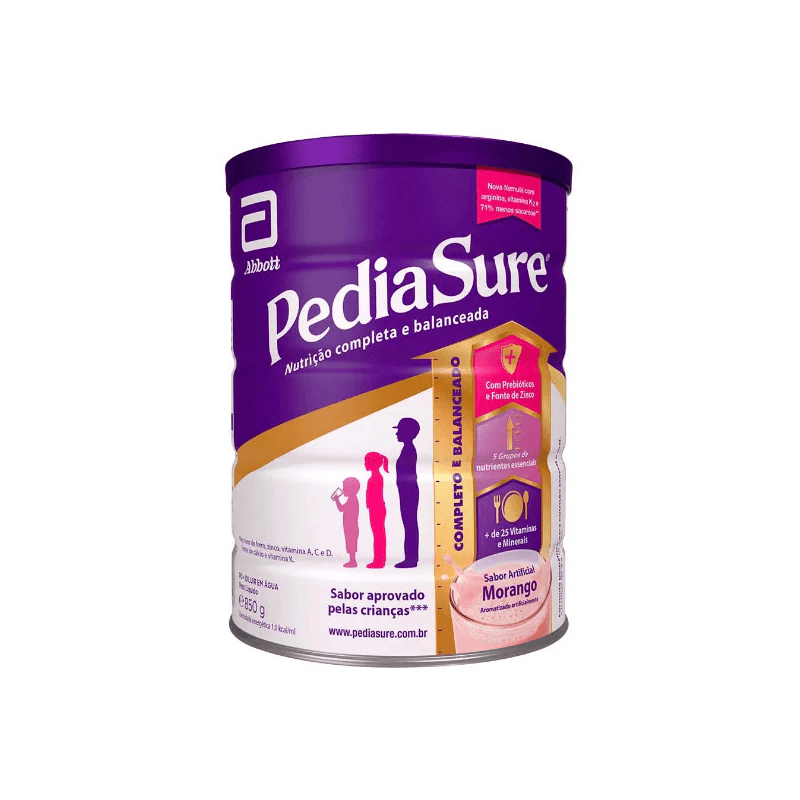 PEDIASURE PO MORANGO 850 GRS