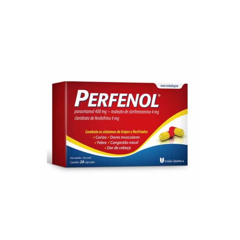 PERFENOL COM 20 CÁPSULAS-UNIÃOQUIMICA- 