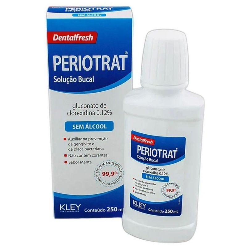 ENXAGUANTE PERIOTRAT SOLUÇÃO BUCAL SEM ALCOOL 250ML