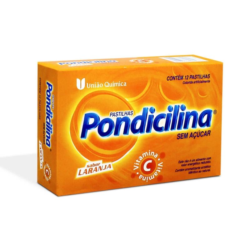 PONDICILINA LARANJA COM 12 PASTILHAS