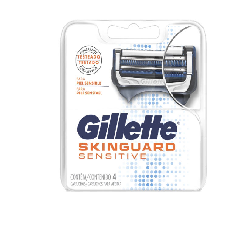 CARGA GILLETE SKINGUARD SENSITIVE COM 4