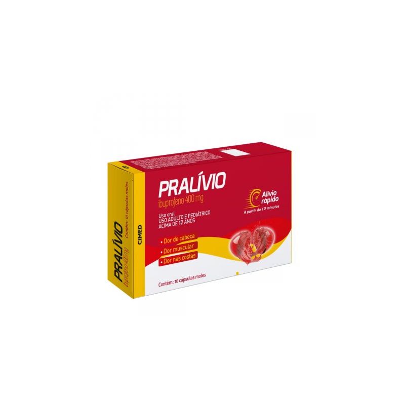 PRALIVIO  400MG COM 10 CÁPSULAS MOLES-CIMED-
