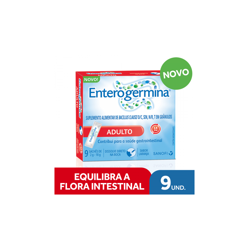 ENTEROGERMINA ADULTO COM 9 SACHÊS 2G 