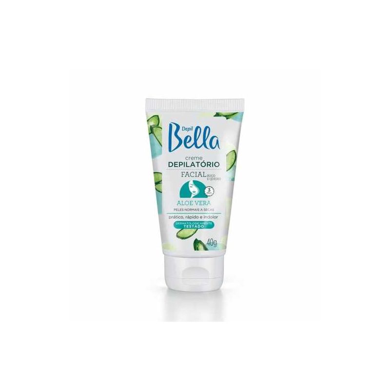 CREME DEPILATÓRIO FACIAL ALOE VERA DEPIL BELLA 40G