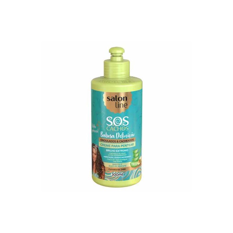 CREME PARA PENTEAR S.O.S CACHOS BABOSA DEFINIÇÃO  300ML