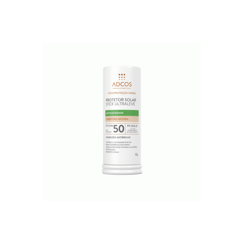 PROTETOR SOLAR ADCOS STICK ANTIOLEOSIDADE FPS50 BEIGE 12G