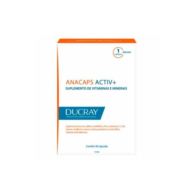 DUCRAY ANACAPS ACTIV+ COM 30 CAPSULAS 