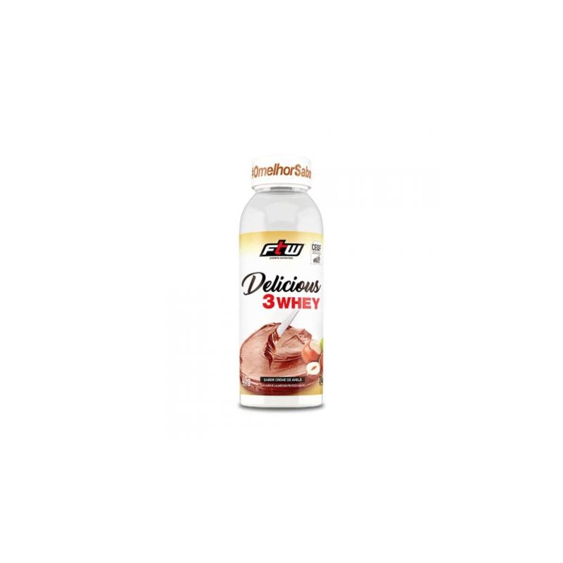 WHEY PROTEIN DELICIOUS 3 WHEY SABOR CREME DE AVELÃ 40G - FTW