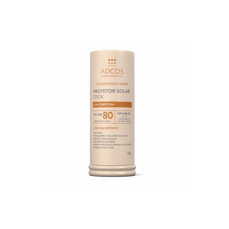ADCOS PROTETOR SOLAR STICK NUDE FPS80 12G