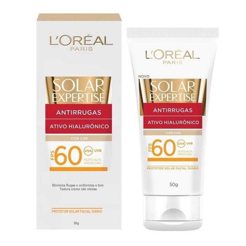 PROTETOR SOLAR FACIAL L'ORÉAL EXPERTISE ANTIRRUGAS FPS60 40G