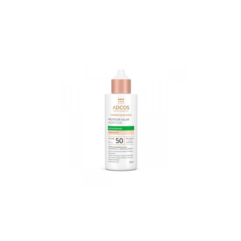 PROTETOR SOLAR ADCOS AQUA FLUID TONALIZANTE FPS50 50ML