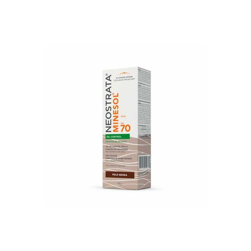 MINESOL PROTETOR SOLAR OIL CONTROL FPS70 NEGRA 40G