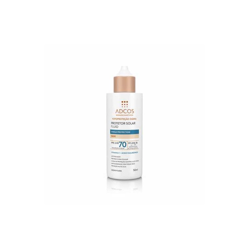 ADCOS PROTETOR SOLAR FLUID COR NUDE FPS70 50ML