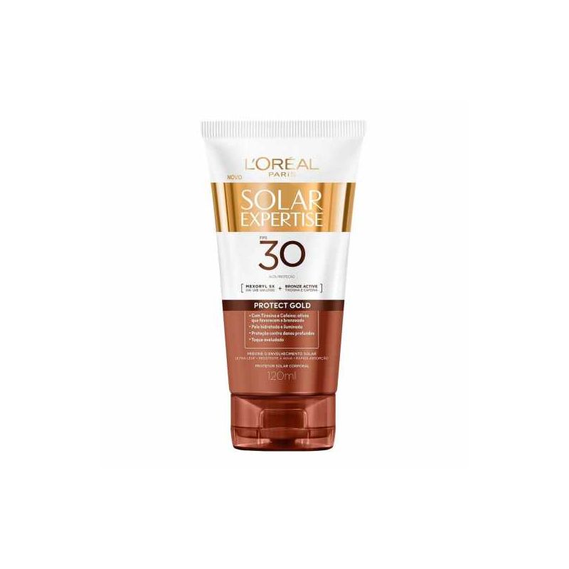 PROTETOR SOLAR L'REAL EXPERTISE PROTECT GOLD FPS30 120ML