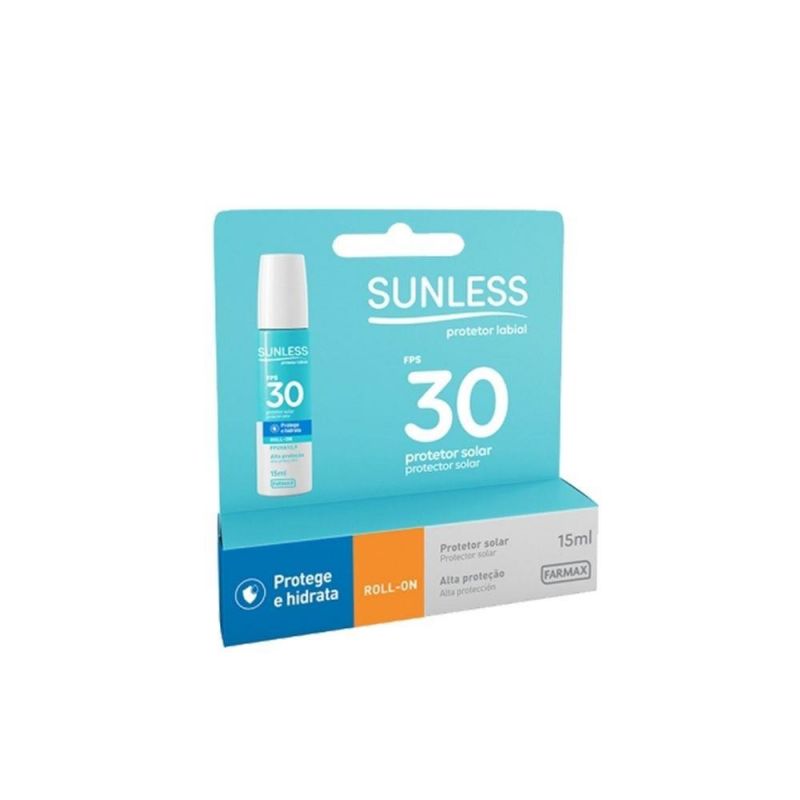 PROTETOR LABIAL SUNLESS FPS 30 ROLL-ON 15ML 