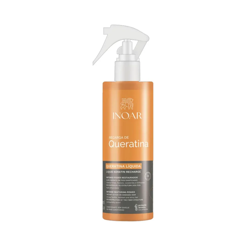 SPRAY RECARGA DE QUERATINA LIQUIDA INOAR COM 200ML