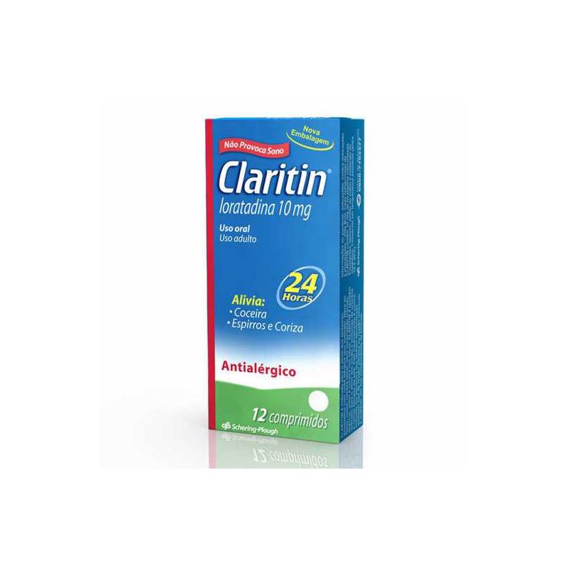 CLARITIN 10MG COM 12 COMPRIMIDOS-