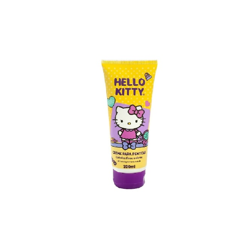 CREME PARA PENTEAR HELLO KITTY CABELOS FINOS E CLAROS 200ML