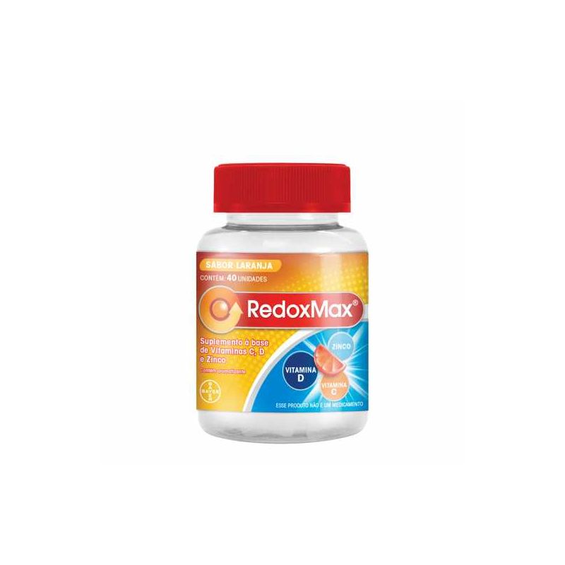 VITAMINA C REDOXMAX SABOR LARANJA 40 GOMAS