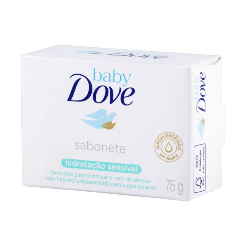 SABONETE EM BARRA DOVE BABY HIDRATAÇÃO SENSÍVEL 75G
