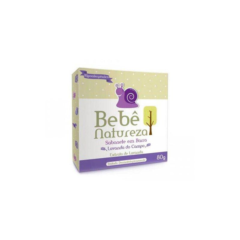 SABONETE EM BARRA BEBÊ NATUREZA LAVANDA 80G