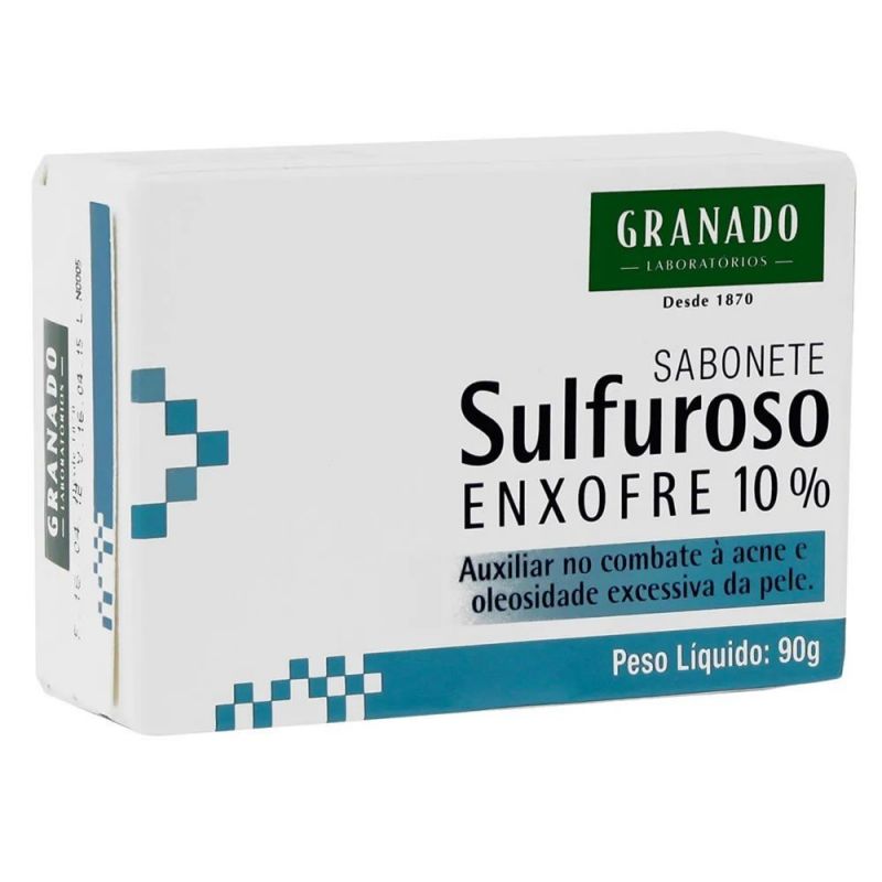 SABONETE EM BARRA SULFUROSO ENXOFRE 10%  90G