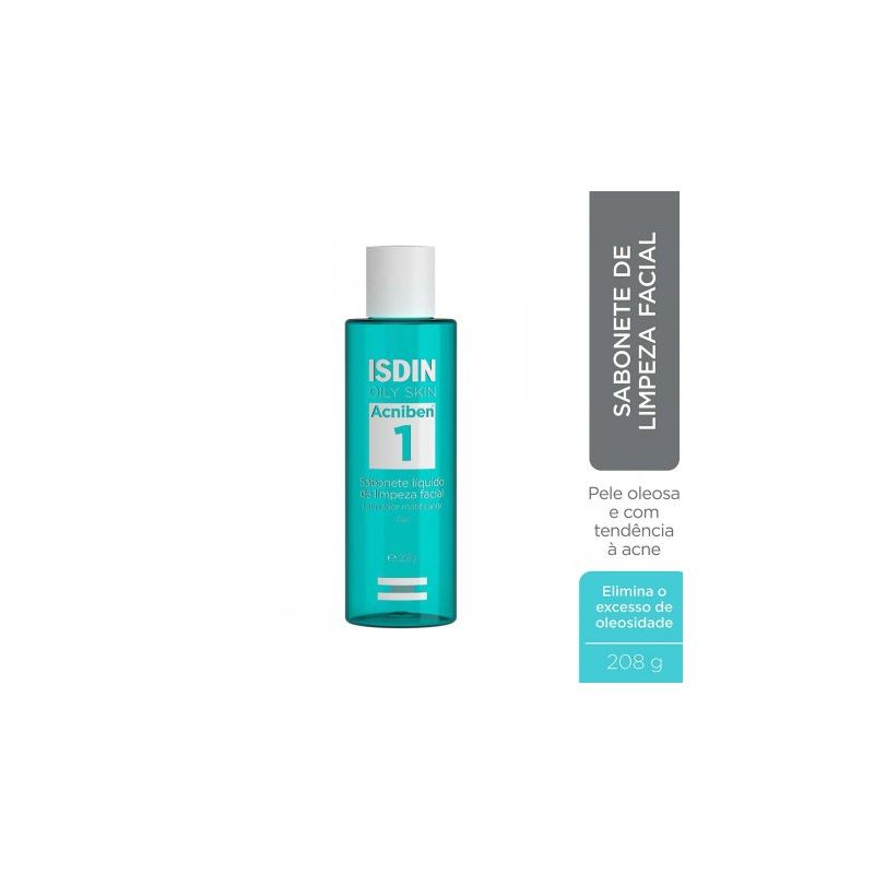 SABONETE LIQUIDO FACIAL ISDINACNIBEN 208G