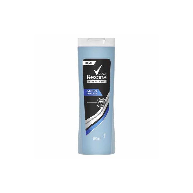 SABONETE LIQUIDO REXONA MEN ANTIBACTERIAL ACTIVE 200ML