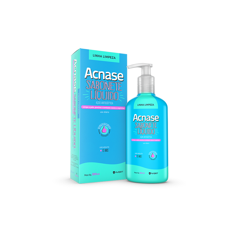 SABONETE LÍQUIDO ACNASE AÇÃO ANTISSÉPTICO 200ML