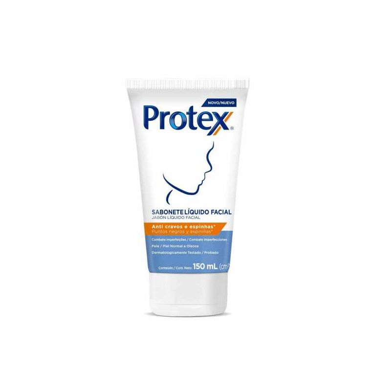 SABONETE LÍQUIDO FACIAL PROTEX  ANTI CRAVOS E ESPINHAS 150ML