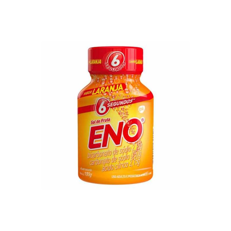 SAL DE FRUTA ENO FRASCO SABOR LARANJA 100G