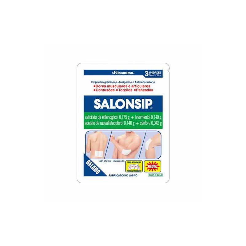 SALONSIP EMPLASTRO FLEXIVEL COM 3 UNIDADES