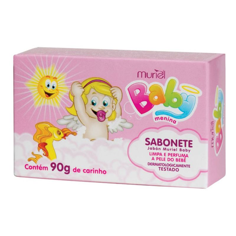 SABONETE EM BARRA MURIEL BABY MENINA 90G
