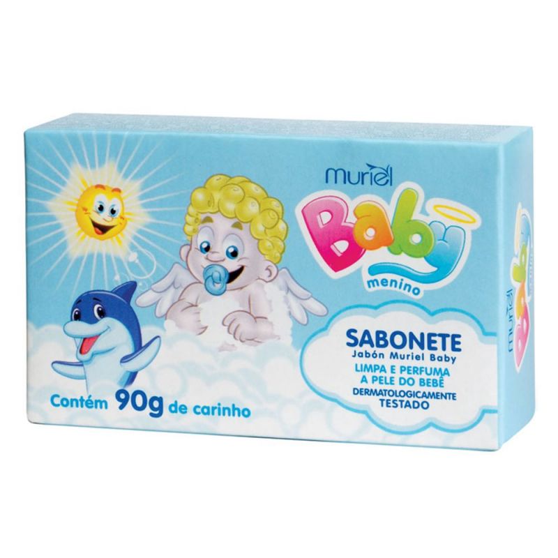 SABONETE EM BARRA MURIEL BABY MENINO 90G