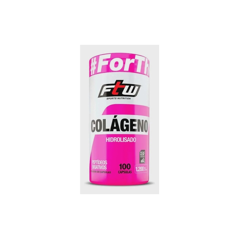 COLÁGENO HIDROLISADO FTW FRASCO COM 100 CÁPSULAS