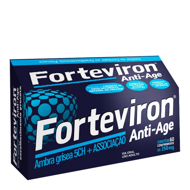 FORTEVIRON ANTI-AGE 250MG COM 60 COMPRIMIDOS 