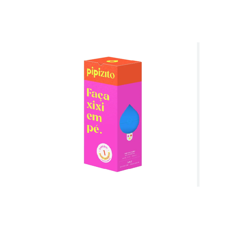 PIPIZITO FUNIL URINARIO REUTILIZAVEL AZUL CELESTRE